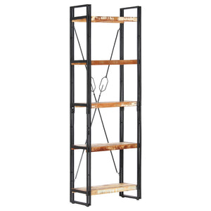 vidaXL Bookcase 5 Tiers 60x30x180 cm Solid Reclaimed Wood