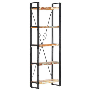 vidaXL Bookcase 5 Tiers 60x30x180 cm Solid Reclaimed Wood