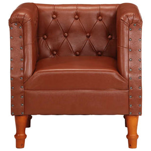 Sessel Braun Echtleder