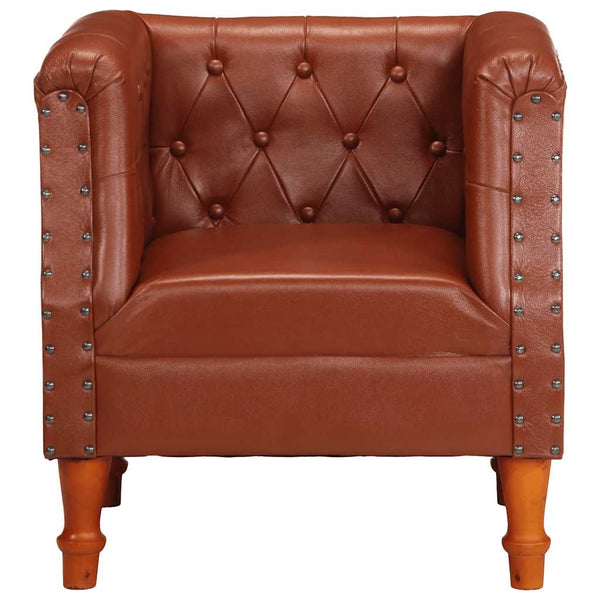 Sessel Braun Echtleder