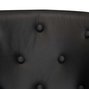 Sessel Schwarz Echtleder