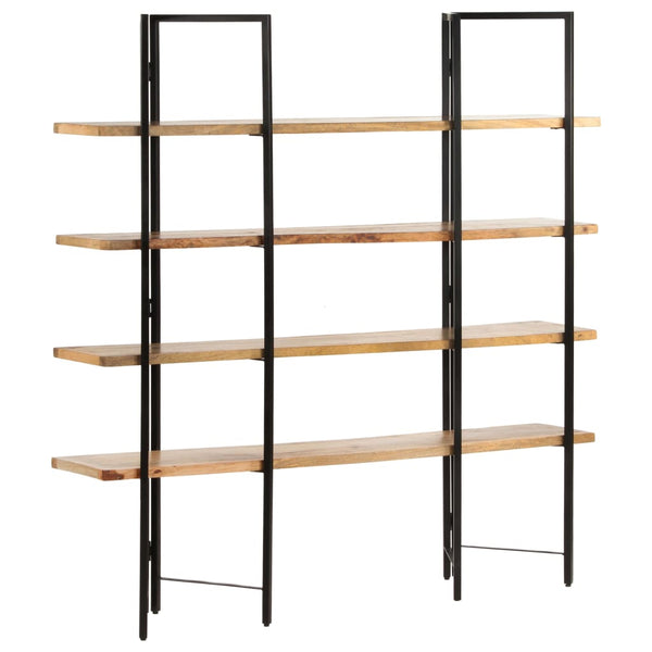 vidaXL Bookcase with 4 Shelves 160x35x160 cm Solid Mango Wood