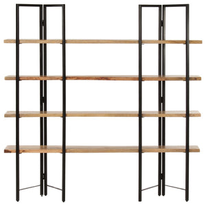 vidaXL Bookcase with 4 Shelves 160x35x160 cm Solid Mango Wood