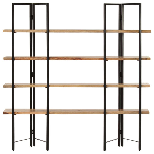 vidaXL Bookcase with 4 Shelves 160x35x160 cm Solid Mango Wood