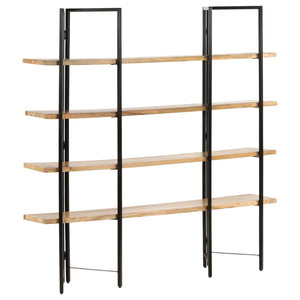 vidaXL Bookcase with 4 Shelves 160x35x160 cm Solid Mango Wood