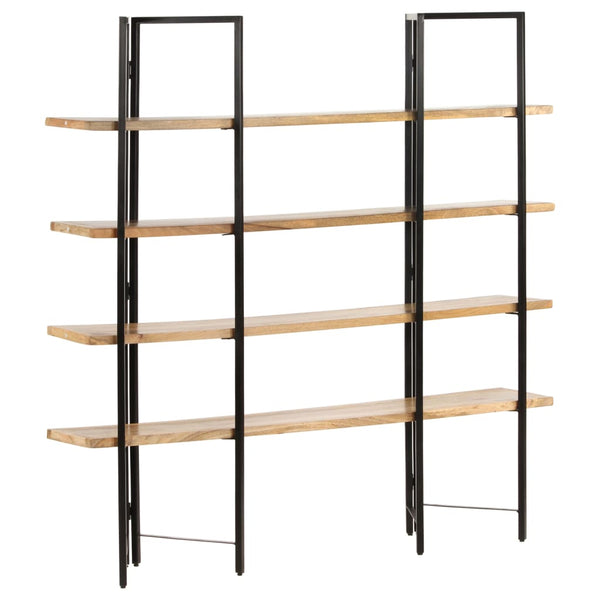 vidaXL Bookcase with 4 Shelves 160x35x160 cm Solid Mango Wood