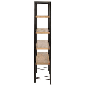 vidaXL Bookcase with 4 Shelves 160x35x160 cm Solid Mango Wood