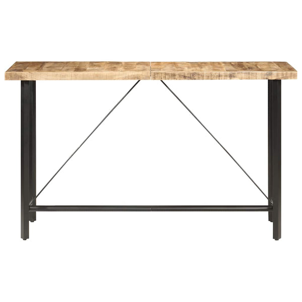 vidaXL Bar Table 180x70x107 cm Rough Mango Wood