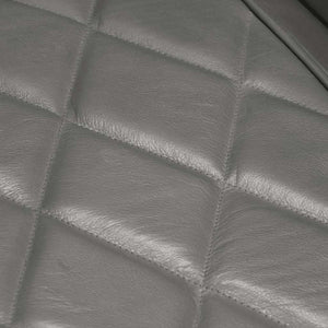 vidaXL Armchair Grey Genuine Goatskin Leather