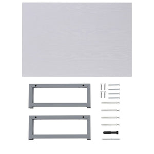 vidaXL 2-Piece Bathroom Furniture Set Ceramic White