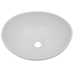 vidaXL 2-Piece Bathroom Furniture Set Ceramic White