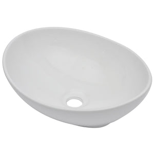 vidaXL 2-Piece Bathroom Furniture Set Ceramic White