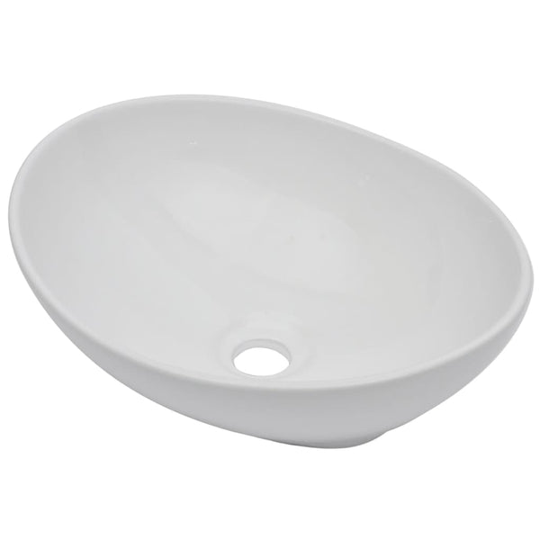 vidaXL 2-Piece Bathroom Furniture Set Ceramic White
