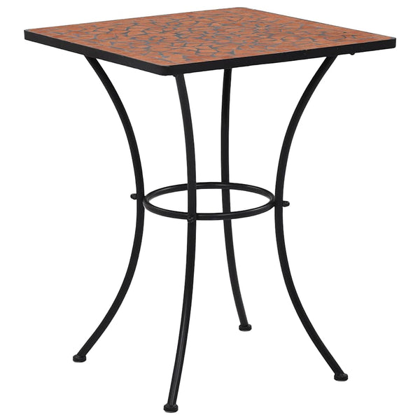 vidaXL 3-Piece Bistro Set Mosaic Ceramic Terracotta