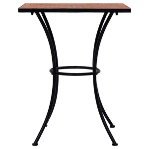 vidaXL 3-Piece Bistro Set Mosaic Ceramic Terracotta