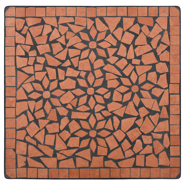vidaXL 3-Piece Bistro Set Mosaic Ceramic Terracotta