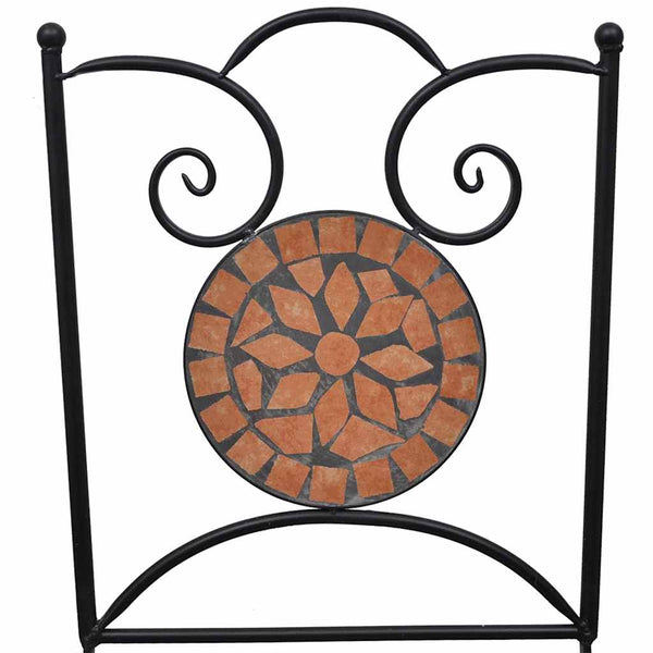 vidaXL 3-Piece Bistro Set Mosaic Ceramic Terracotta