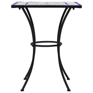 vidaXL 3-Piece Bistro Set Mosaic Ceramic Blue and White