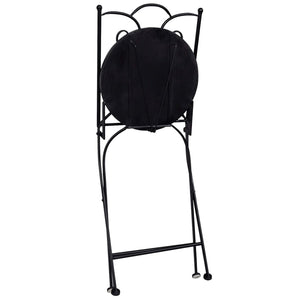 vidaXL 3-Piece Bistro Set Mosaic Ceramic Terracotta and White
