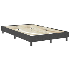vidaXL Box Spring Bed Frame Grey Fabric 120x200 cm