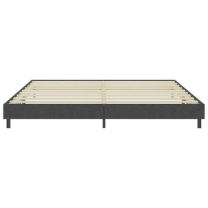vidaXL Box Spring Bed Frame Grey Fabric 200x200 cm