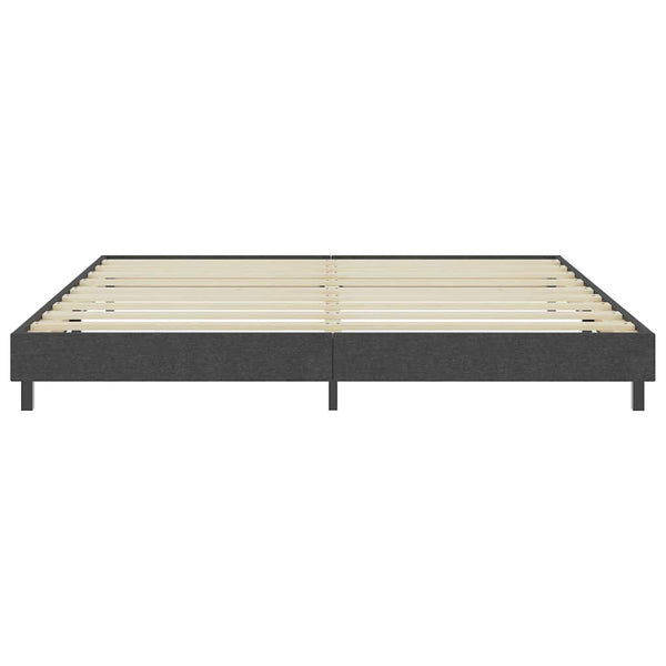 vidaXL Box Spring Bed Frame Grey Fabric 200x200 cm