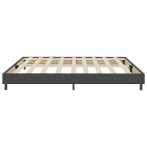 vidaXL Box Spring Bed Frame Grey Fabric 200x200 cm