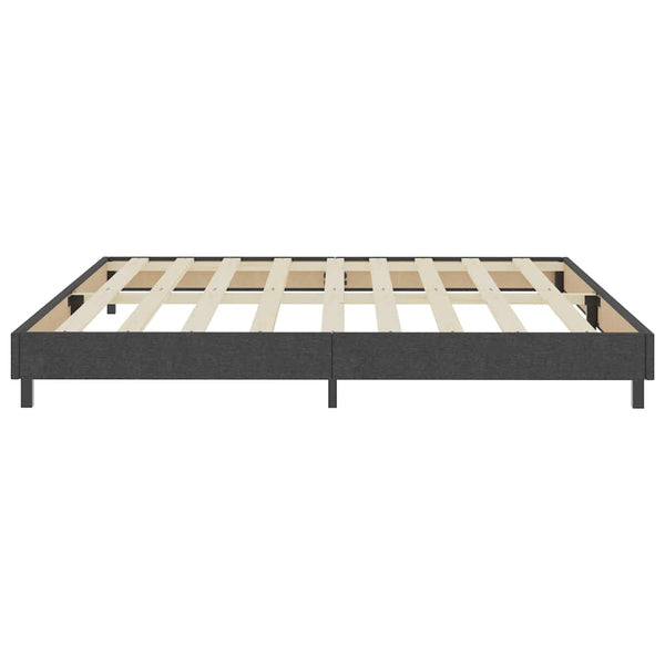 vidaXL Box Spring Bed Frame Grey Fabric 200x200 cm