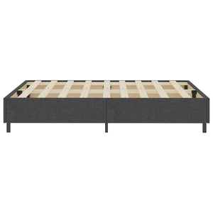 vidaXL Fabric Box Spring Bed Frame Grey 180x200 cm
