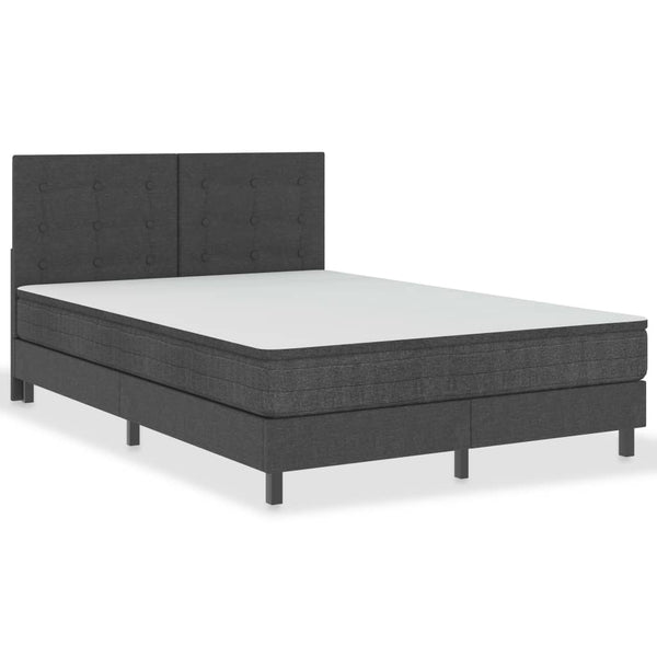 vidaXL Tufted Headboard Dark Grey Fabric 140 x 200 cm