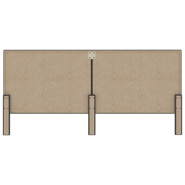 vidaXL Headboard Dark Grey Fabric 200x200 cm