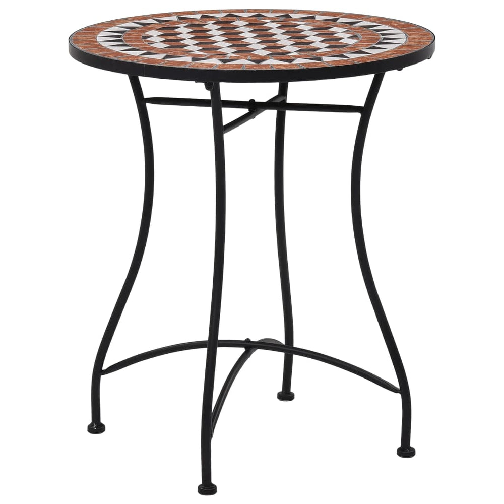 vidaXL 3-Piece Bistro Set Mosaic Ceramic Terracotta