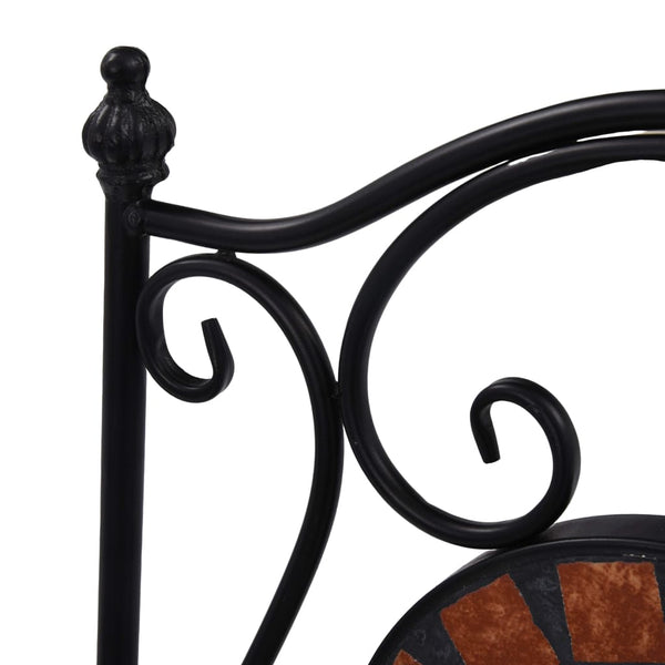 vidaXL 3-Piece Bistro Set Mosaic Ceramic Terracotta