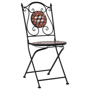 vidaXL 3-Piece Bistro Set Mosaic Ceramic Terracotta