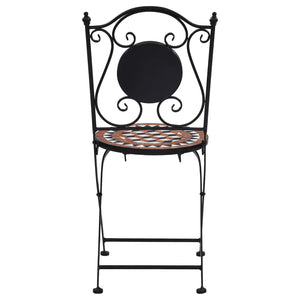 vidaXL 3-Piece Bistro Set Mosaic Ceramic Terracotta