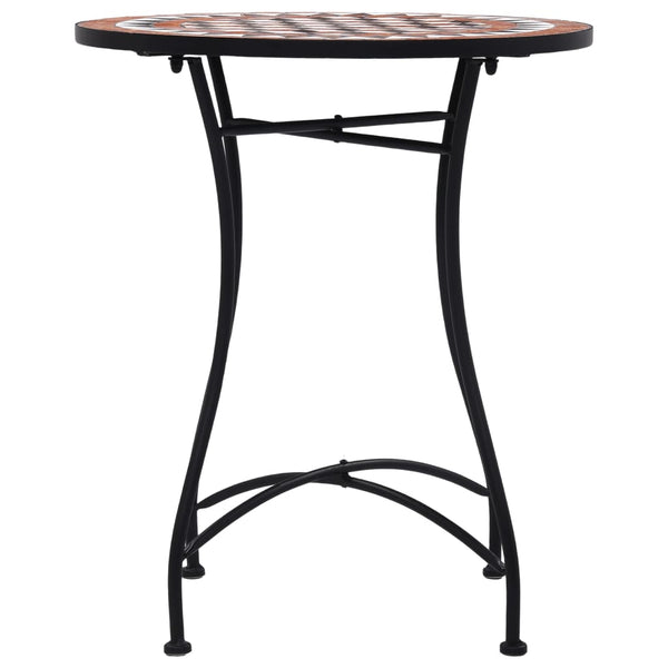 vidaXL 3-Piece Bistro Set Mosaic Ceramic Terracotta