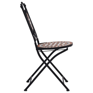 vidaXL 3-Piece Bistro Set Mosaic Ceramic Terracotta