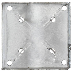 vidaXL Ground Spikes 6 pcs. Silver 14x14x91 cm Galvanized Steel