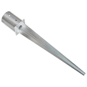 vidaXL Ground Spikes 6 pcs. Silver 10x76 cm Galvanized Steel