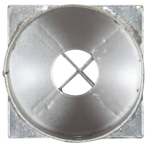 vidaXL Ground Spikes 6 pcs. Silver 10x76 cm Galvanized Steel