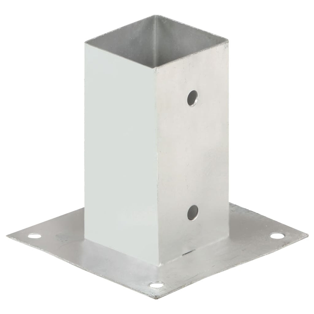 vidaXL Post Anchors 4 pcs. Galvanized Metal 71 mm