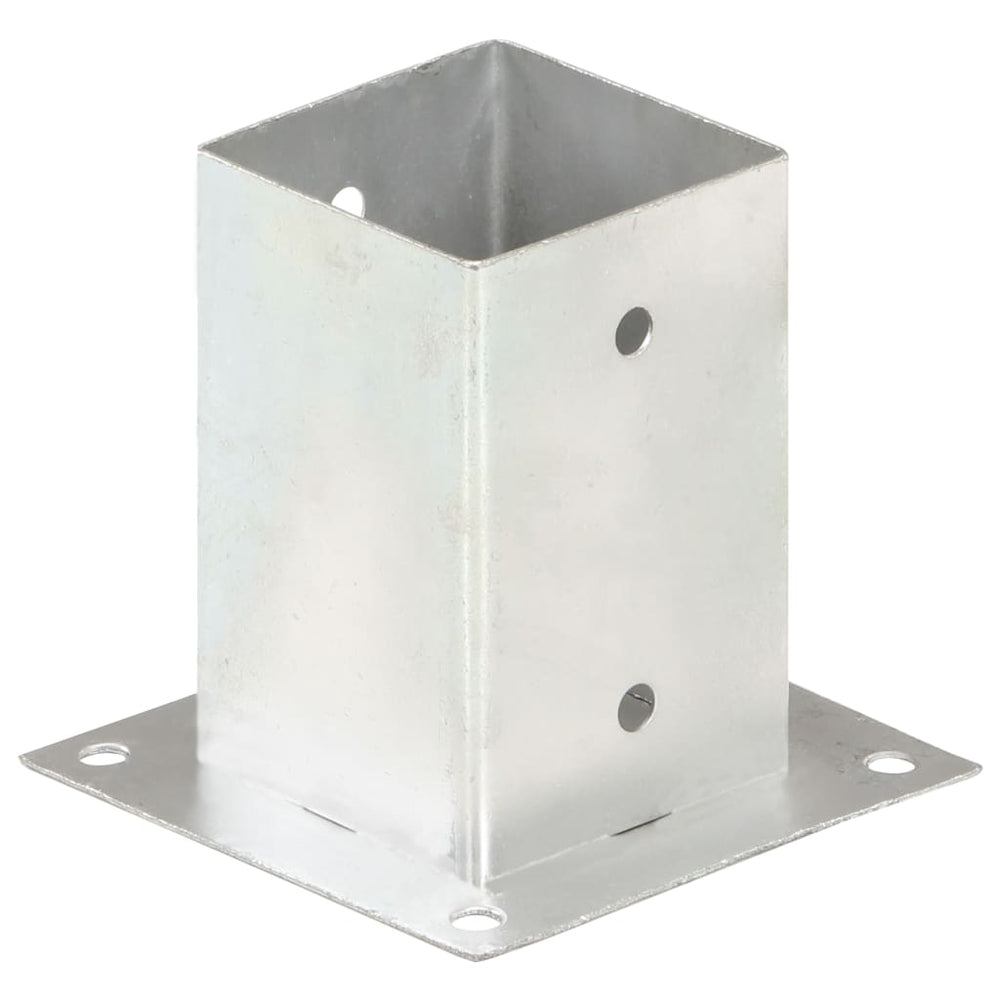 vidaXL Post Anchors 4 pcs. Galvanized Metal 91 mm