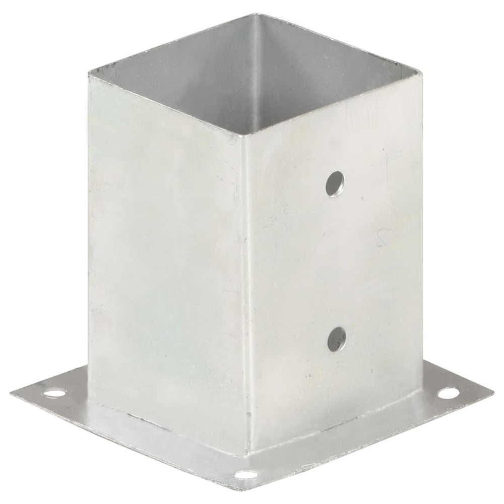 vidaXL Post Anchors 4 pcs. Galvanized Metal 101 mm