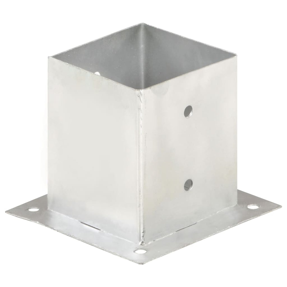 vidaXL Post Anchors 4 pcs. Galvanized Metal 121 mm