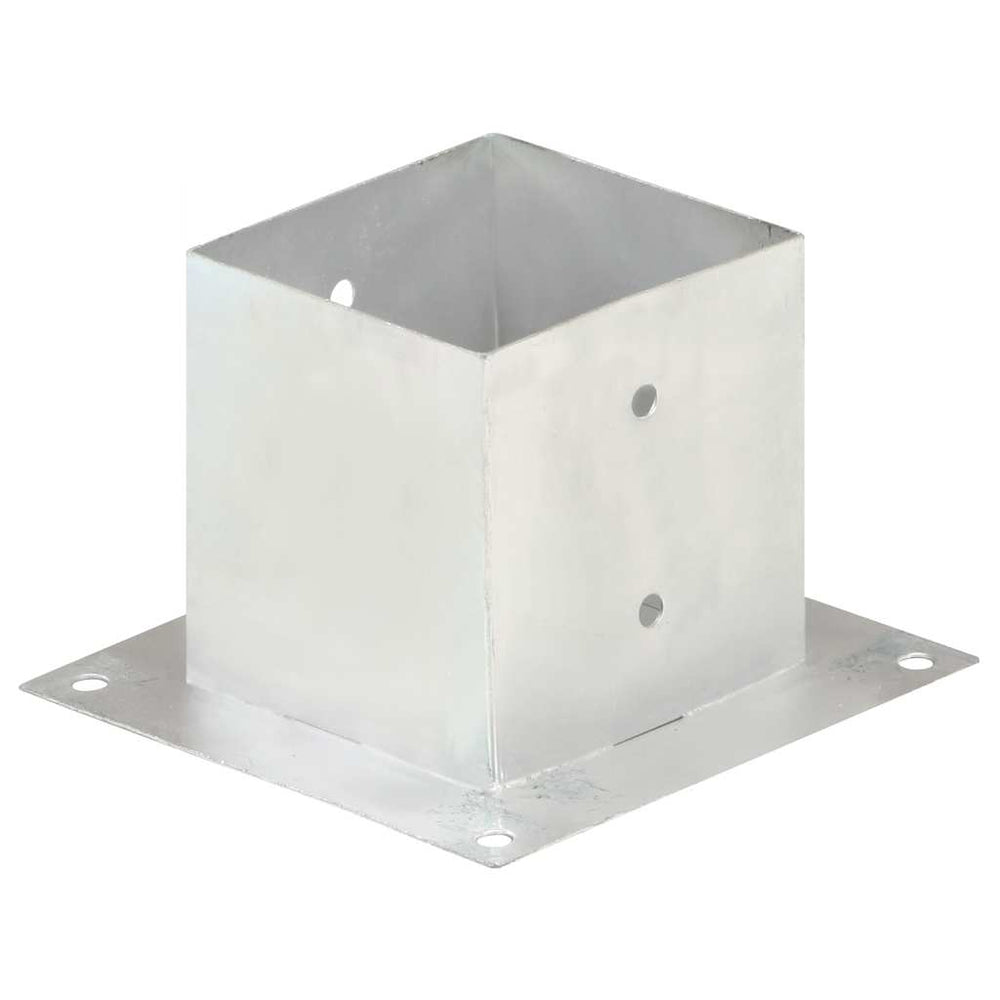 vidaXL Post Anchors 4 pcs. Galvanized Metal 141 mm