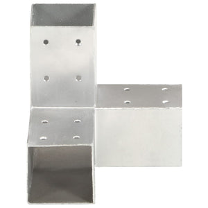 vidaXL Post Connector Y-Shape Galvanized Metal 71 x 71 mm