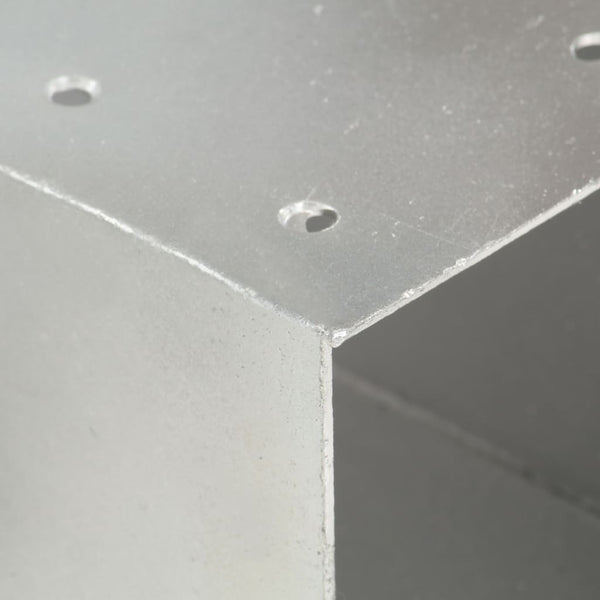vidaXL Post Connector Y-Shape Galvanized Metal 71 x 71 mm