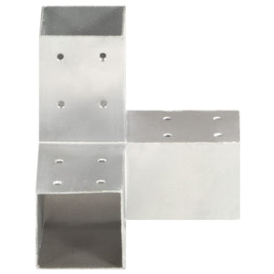 vidaXL Post Connector Y-Shape Galvanised Metal 81 x 81 mm