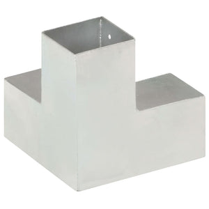 vidaXL Post Connector Y-Shape Galvanised Metal 81 x 81 mm