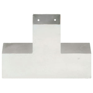 vidaXL Post Connector X-Shape Galvanized Metal 91 x 91 mm